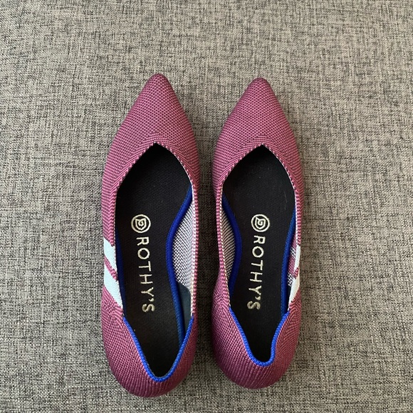 Magenta Racing Stripe Rothy’s - Picture 8 of 8